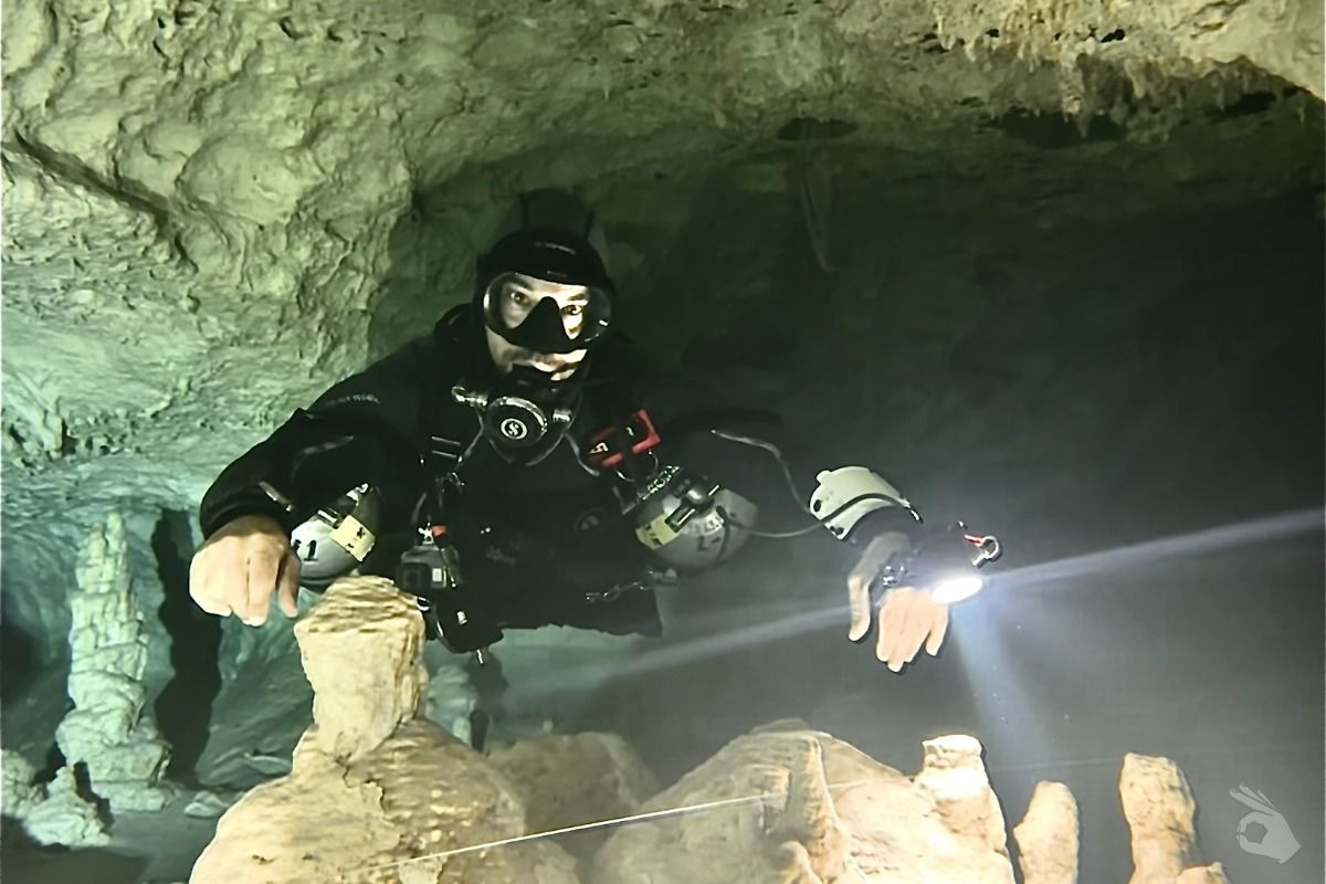Curso de Cuevas IANTD en Playa del Carmen, Mexico. 2025