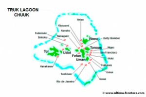 Mapa buceo Truk | SAN FRANCISCO MARU - TRUK - MICRONESIA -  Neiwe Micronesia foto 9