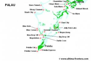 Mapa buceo Palau | BLUE CORNER - PALAU -  koror Palau foto 9