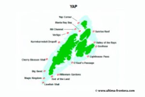 Mapa buceo Yap | MANTA RAY BAY - YAP - MICRONESIA -  Colonia Micronesia foto 9