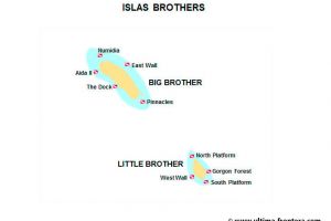 Mapa buceo Islas Brothers | SOUTH PLATFORM – LITTLE BROTHER  - EGIPTO -  Port Ghalib Egipto foto 12